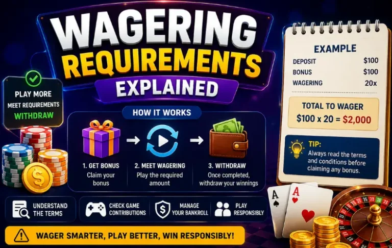 Wagering Requirements Explained for Online Casino Bonuses